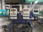 Compact Two Head Embroidery Machine For Socks Cutting System More Stable