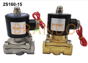 China Two Way 1/2'' 2S160-15 Pneumatic Water Solenoid Valve Stainless Steel/Zinc Alloy Body NBR Seal factory