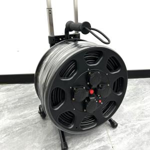 China 4 Universal Sockets IP54 Retractable Cable Reel Customized Length Extension Heavy-duty Industrial Waterproof factory