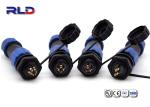 IP68 25A 4 Pin Waterproof Plug Panel Mount Connector Wire to Wire