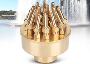 China Brass DN40 1 1/2&quot; 3 Layers Blossom Fountain Jet Nozzle factory