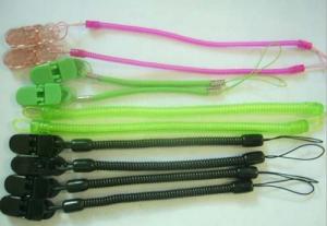 China Classic Type Slim Expanding Key Coil Chain w/Alligator Clip and Cell Phone Loop factory