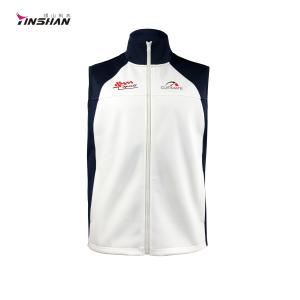 China Unisex S/M/L/XL Custom Team Cotton Spandex Softshell Sleeveless Baseball Vest Designs factory