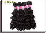 Grade 5A Virgin Brazilian Hair Extension Natural Wave , Natural Black Human Hair