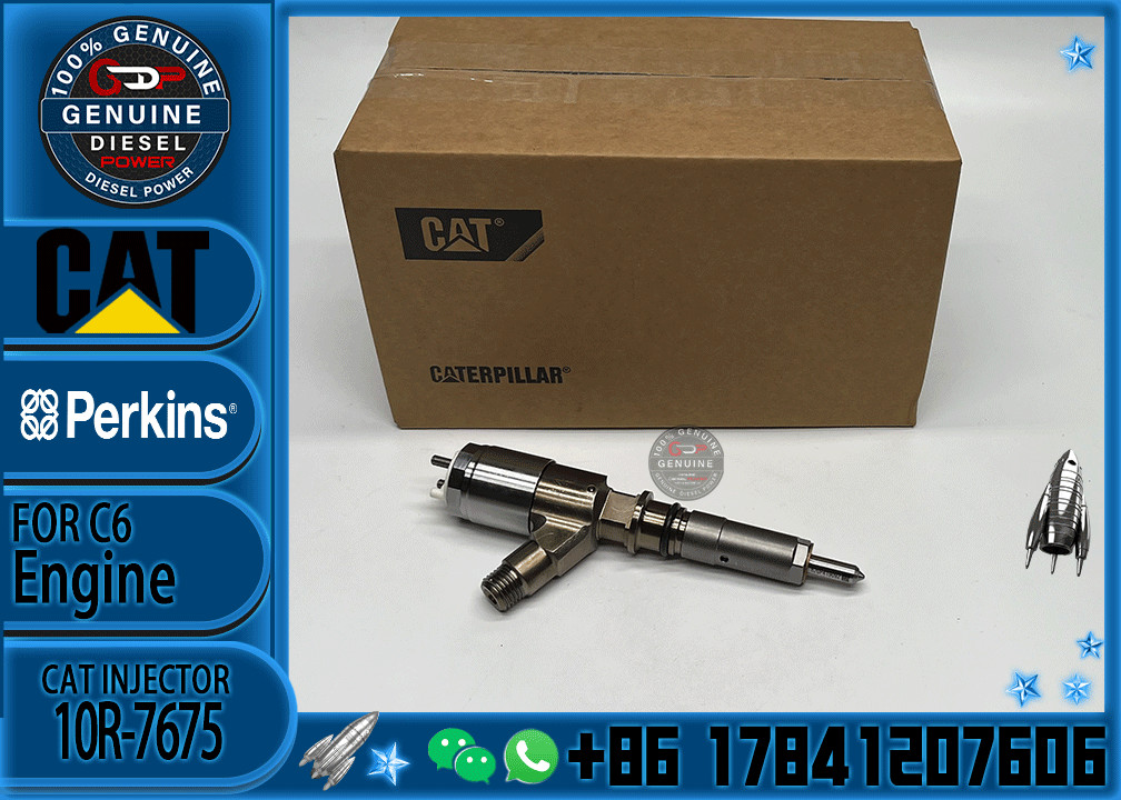 10R 7675 Fuel Injector 3264700 326-4700 for Caterpillar C6 C6.4 Engine CAT 320D Excavator