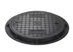 Heavy Duty Cast Iron Manhole Cover Round Style For Construction Road Facility