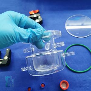 China Custom Manufacturing Clear Quartz Glass Reactor For Lab on sale