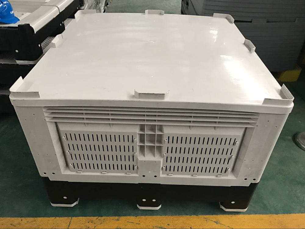 1200*1000*810mmGood Quality foldable stackable plastic storage pallet box container bin Manufacturer