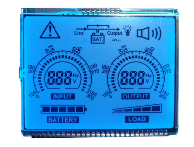 China COB Module 7 Segment LCD Display TN Blue Backlight HT1621 Driver IC factory