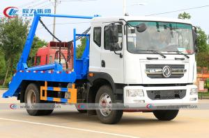 China Dongfeng 190hp 4x2 8cbm rubbish removel truck garbage collector Swing Arm Garbage Truck on sale
