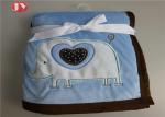 Soft Newborn Baby Swaddling animal embroidery Blankets Custom Manufacturer