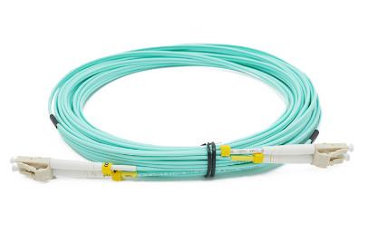 multimode lc lc connector om4 50-125 duplex jumper lszh jacket 1m fiber optic