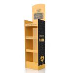 Eco Friendly Resuable 200g Kraft Paper Floor Display Rack