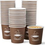 Wholesale Disposable Single Wall Paper Cup (2.5oz-24oz) Sizes with Custom Logo