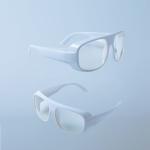 Clear Lens Er Laser Light Protection Glasses 2780nm White 52 Frame