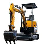 China 1 Ton Yellow Two Leg Proof Mini Excavator With EPA