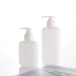 Shower Gel 350ml HDPE Lotion Plastic Bottle White Round Shoulder