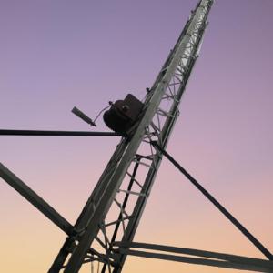 China 30M 11 Sections Freestanding Cell On Wheel Tower factory