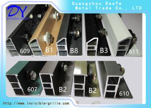 China 6m Long Aluminium Track Channel For Balcony Grille factory