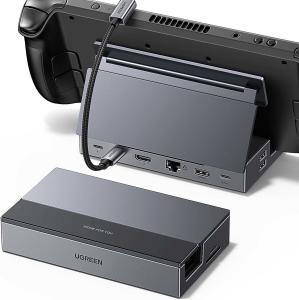 China 10Gbps Steam Deck Dock 9 In 1 USB C Docking Station With Foldable Stand factory