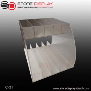 China two tiers acrylic counter top display/table acrylic display factory
