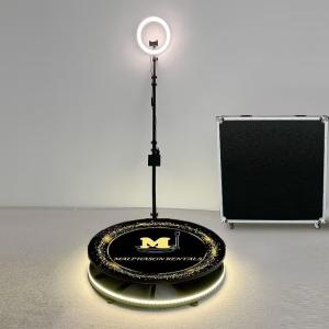 China Shooting Metal 360 Selfie Booth With Multipul Devices Holder factory
