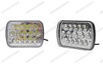 5 * 7 45W Square LED Work Lights , Shock Resistant 7 Inch Truck LED Flood Lights