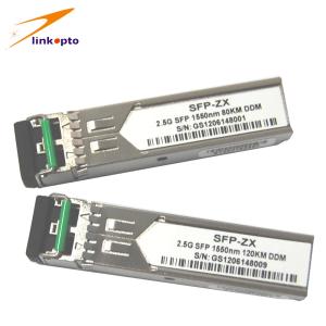 China 80KM Transmission 2.5Gbps Ethernet SFP Module With Single Power Supply factory