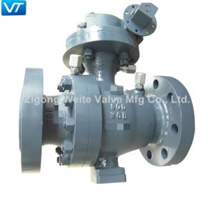 China OEM ODM 900lb Trunnion Mounted Ball Valve DBB 4 Inch Bolts Connected factory