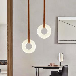 China Pure Natural Marble Staircase Modern Pendant Lights Fixture 3000K To 6000K factory