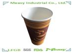 480ml - 500ml 16oz Hot Custom Printed Paper Coffee Cups Sturdy Standard