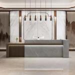 Commercial Hotel Lobby Furniture Upscale Hotel Reception 5 Models Open Front