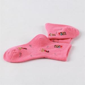China Top quality christmas santa claus design thick cotton terry factory dress socks for baby factory