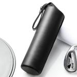 Black PU Leather Champagne Bottle Sleeves With Strap