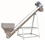 Food Grade Flexible Screw Auger Hopper Conveyor For Plastic/Flour Powder