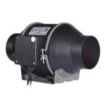 Wifi Smart 4 Inch 100~240V Low Noise Smoke Inline Duct Fan Humidity Controller
