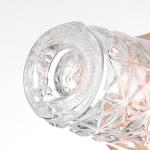 Wooden Corks 750ml Glass Bottle for Vodka Latest Delicate Emboss Design and Hot