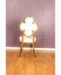Popular Middle East Stainless Steel Wedding Events Leather Back Dining Chair