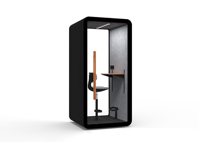 Disassemble Easy Installation Office Meeting Pods Durable Phone Booth 10mm Thickness Laminated Glass