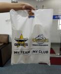 Durable Plastic Shopping Bags Customized Color Promotion Packaging Safety