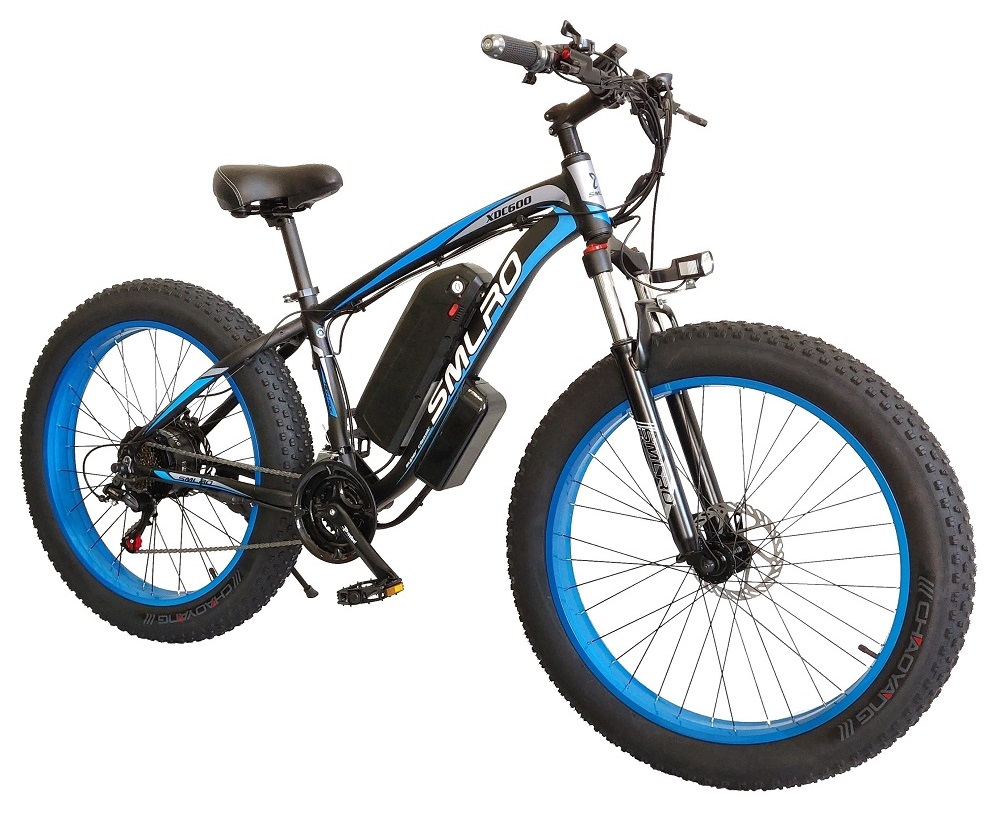16000mAH 26 Inch Fat Tire Electric Bike 80km Pedal Assist Mode 12.5mps