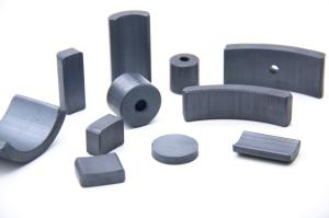 China Highly Precise Ring Tile Permanent Magnet Ferrites Are Used In Different Motors factory