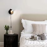 Interior headboard Reading Wall lamp Rotating Wall Lamps USB plug dimmable Color