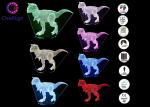 High End 3d Led Desk Lamp / 4.5-5V 3D Dinosaur Lamp For Kids 7 Colors