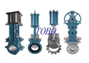 China Cast Iron Wafer Lug Knife Gate Valve 150LB 300LB 600LB With Metal Seat factory