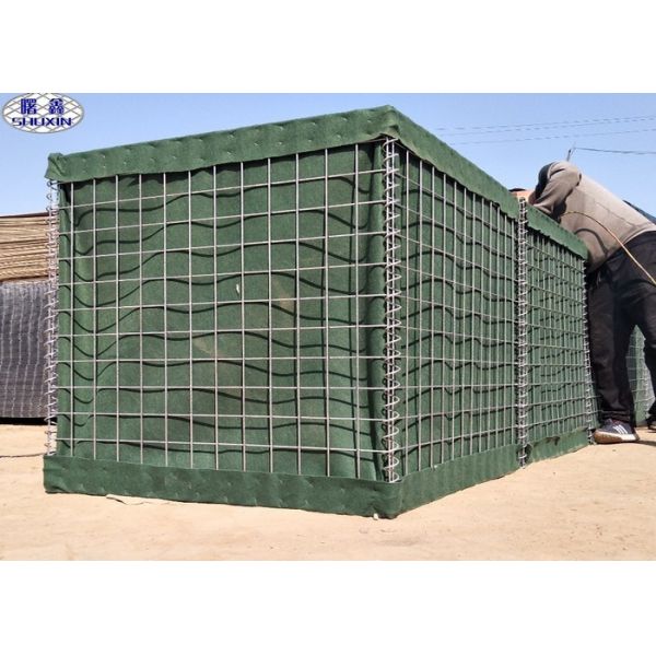 China Assembled Security Sand Filled Barriers , Defensive Welded Gabion Box factory