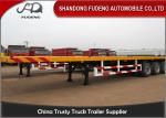 40 Tons Heavy Duty Flatbed Trailer / Cement Bag Transport Flatbed Trailer Truck