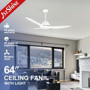 China Remote Control Plastic Ceiling Fan With Integrated 18 Watt LED Light factory