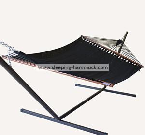 China Big Sturdy 2 Person Sleeping Hammock , Beach Swing Caribbean Style Hammock With Stand factory