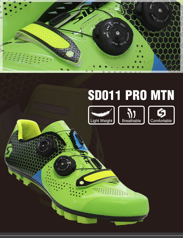 Skid Proof Waterproof Cycling Footwear , Mens MTB Shoes OEM / ODM Accept